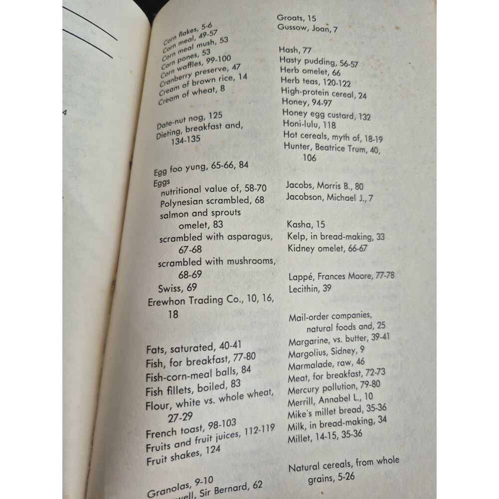 The Natural Breakfast Book by Rodale Press - paperback recipe book - 1973 1stED‎ - Picture 5 of 7